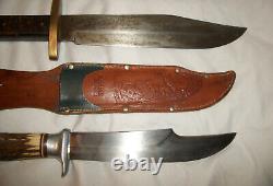 Hunting Custom Edge Mark Solingen Germany Bowie Knife Rhino Blade Stag