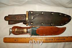 Hunting Custom Edge Mark Solingen Germany Bowie Knife Rhino Blade Stag