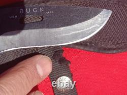 Hunting Fixed Blade Knife Lot (6) KABAR BUCK CAMILUS USMC SW + Crystonlon Stone