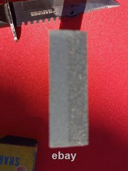 Hunting Fixed Blade Knife Lot (6) KABAR BUCK CAMILUS USMC SW + Crystonlon Stone