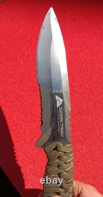 Hunting Fixed Blade Knife Lot (6) KABAR BUCK CAMILUS USMC SW + Crystonlon Stone