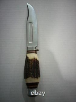 Hunting Knife Vintage Compass Solingen 844 With Original Sheath Never Used