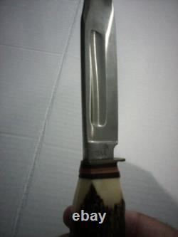 Hunting Knife Vintage Compass Solingen 844 With Original Sheath Never Used