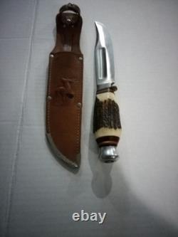 Hunting Knife Vintage Compass Solingen 844 With Original Sheath Never Used