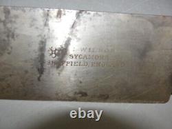 I WILSON TRADE KNIFE withALUMINUM LUG HANDLE RARE SHEFFIELD ENGLAND 20 ANT 1880's