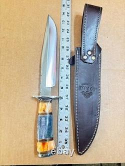 IMPACT CUTLERY WHOLESALE LOT of 10 LARGE FIXED BLADE KNIVES All With CRACK Handles