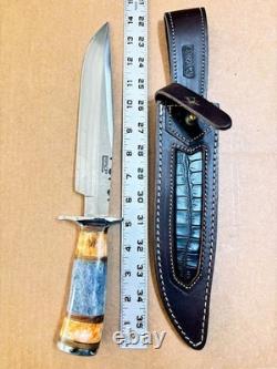 IMPACT CUTLERY WHOLESALE LOT of 10 LARGE FIXED BLADE KNIVES All With CRACK Handles