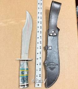 IMPACT CUTLERY WHOLESALE LOT of 10 LARGE FIXED BLADE KNIVES All With CRACK Handles