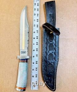 IMPACT CUTLERY WHOLESALE LOT of 10 LARGE FIXED BLADE KNIVES All With CRACK Handles