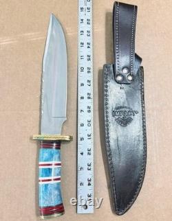 IMPACT CUTLERY WHOLESALE LOT of 10 LARGE FIXED BLADE KNIVES All With CRACK Handles