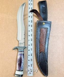 IMPACT CUTLERY WHOLESALE LOT of 10 LARGE FIXED BLADE KNIVES All With CRACK Handles