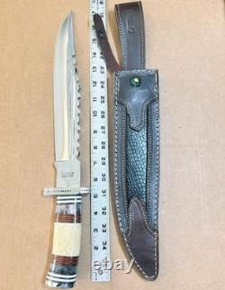 IMPACT CUTLERY WHOLESALE LOT of 10 LARGE FIXED BLADE KNIVES All With CRACK Handles