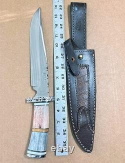 IMPACT CUTLERY WHOLESALE LOT of 10 LARGE FIXED BLADE KNIVES All With CRACK Handles