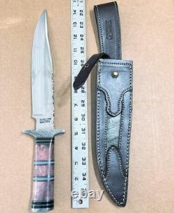 IMPACT CUTLERY WHOLESALE LOT of 10 LARGE FIXED BLADE KNIVES All With CRACK Handles