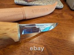 Iisakki Järvenpää Puukkos Lot Of 3. Used Nice Hunting Knife Bushcraft Knives