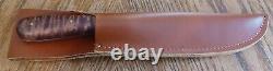 Indy Hammered Knives French Trade Knife 1095 Curly Maple