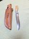 J PEMBERTON custom Forged Hunting Knife 6 Blade, Maple Handle With Sheath USA