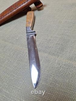 J PEMBERTON custom Forged Hunting Knife 6 Blade, Maple Handle With Sheath USA