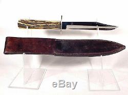 J. Russell GREEN RIVER WORKS Stag Handle Hunting Knife & Sheath