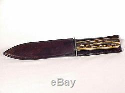 J. Russell GREEN RIVER WORKS Stag Handle Hunting Knife & Sheath