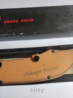 Jaws Brand Buccaneer Archangel Michael Knife/Sword Sheath w Box 18 long Rare