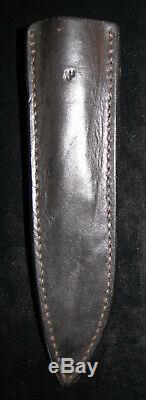 Jeff Morgan Custom Fixed Blade Hunting / Camp Knife, Sambar Stag, Vintage 1985