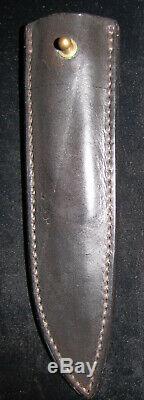 Jeff Morgan Custom Fixed Blade Hunting / Camp Knife, Sambar Stag, Vintage 1985