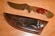 Jerry Kohls Custom FINGER GRIP SKINNER Fixed Blade Knife SS Sheath USA MADE