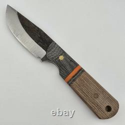 Joey Roman Custom Bowie Fixed Blade 2.75 1095 Saber Grind Fuller Kydex Sheath