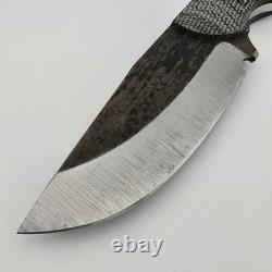 Joey Roman Custom Bowie Fixed Blade 2.75 1095 Saber Grind Fuller Kydex Sheath