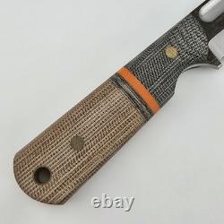 Joey Roman Custom Bowie Fixed Blade 2.75 1095 Saber Grind Fuller Kydex Sheath