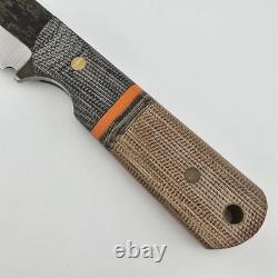 Joey Roman Custom Bowie Fixed Blade 2.75 1095 Saber Grind Fuller Kydex Sheath