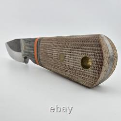 Joey Roman Custom Bowie Fixed Blade 2.75 1095 Saber Grind Fuller Kydex Sheath