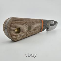 Joey Roman Custom Bowie Fixed Blade 2.75 1095 Saber Grind Fuller Kydex Sheath