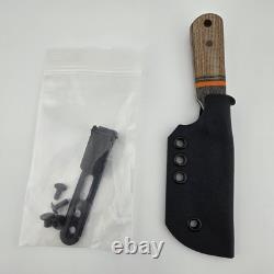Joey Roman Custom Bowie Fixed Blade 2.75 1095 Saber Grind Fuller Kydex Sheath
