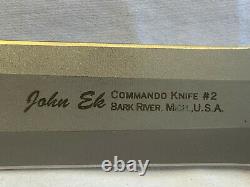 John EK Commando Fixed Blade Knife #2 with Sheath Hunting Fishing Survival Camping