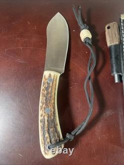 Joker Nessmuk Fixed Knife 14C28N Sandvik Steel Full Tang Stag Antler Handle
