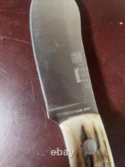 Joker Nessmuk Fixed Knife 14C28N Sandvik Steel Full Tang Stag Antler Handle