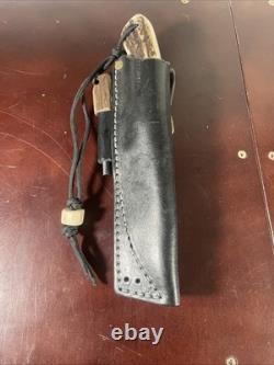 Joker Nessmuk Fixed Knife 14C28N Sandvik Steel Full Tang Stag Antler Handle