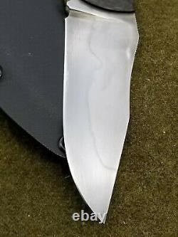 Jonathan McNees knives custom 4 blade carbon fiber knife kydex sheath preowned