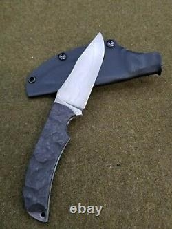 Jonathan McNees knives custom 4 blade carbon fiber knife kydex sheath preowned