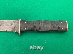 KABAR PRE-WAR 1923-30's RARE UNION CUT CO. BONE HUNTER KNIFE & SHEATH