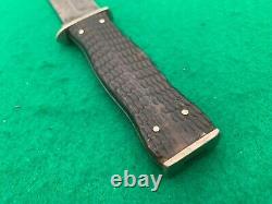 KABAR PRE-WAR 1923-30's RARE UNION CUT CO. BONE HUNTER KNIFE & SHEATH