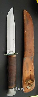 Kabar 1207 U. S. A. Viet Nam Era Knife In Original Kabar Leather Sheath