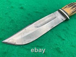 Kabar Stag Pre-war 1923 To 1937 Only, Super Rare Nice Big Knife & Sheath