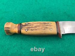 Kabar Stag (shorty) Trading Post Hunter 1923 43, 80-100 Yrs Union Cut Knife 3