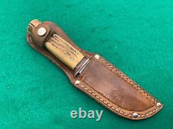 Kabar Stag (shorty) Trading Post Hunter 1923 43, 80-100 Yrs Union Cut Knife 3