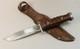 Kassnar Ireland 5156 Carbon Steel Hunting Combat Survival Knife & Leather Sheath