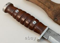 Kassnar Ireland 5156 Carbon Steel Hunting Combat Survival Knife & Leather Sheath