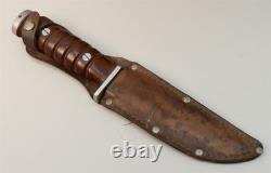 Kassnar Ireland 5156 Carbon Steel Hunting Combat Survival Knife & Leather Sheath